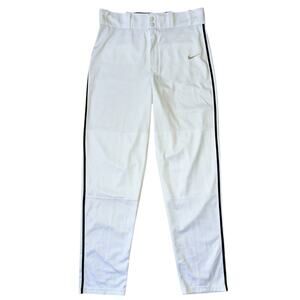 Nike Dri-FIT Baseball Longball White Black Piping Pants Men's S